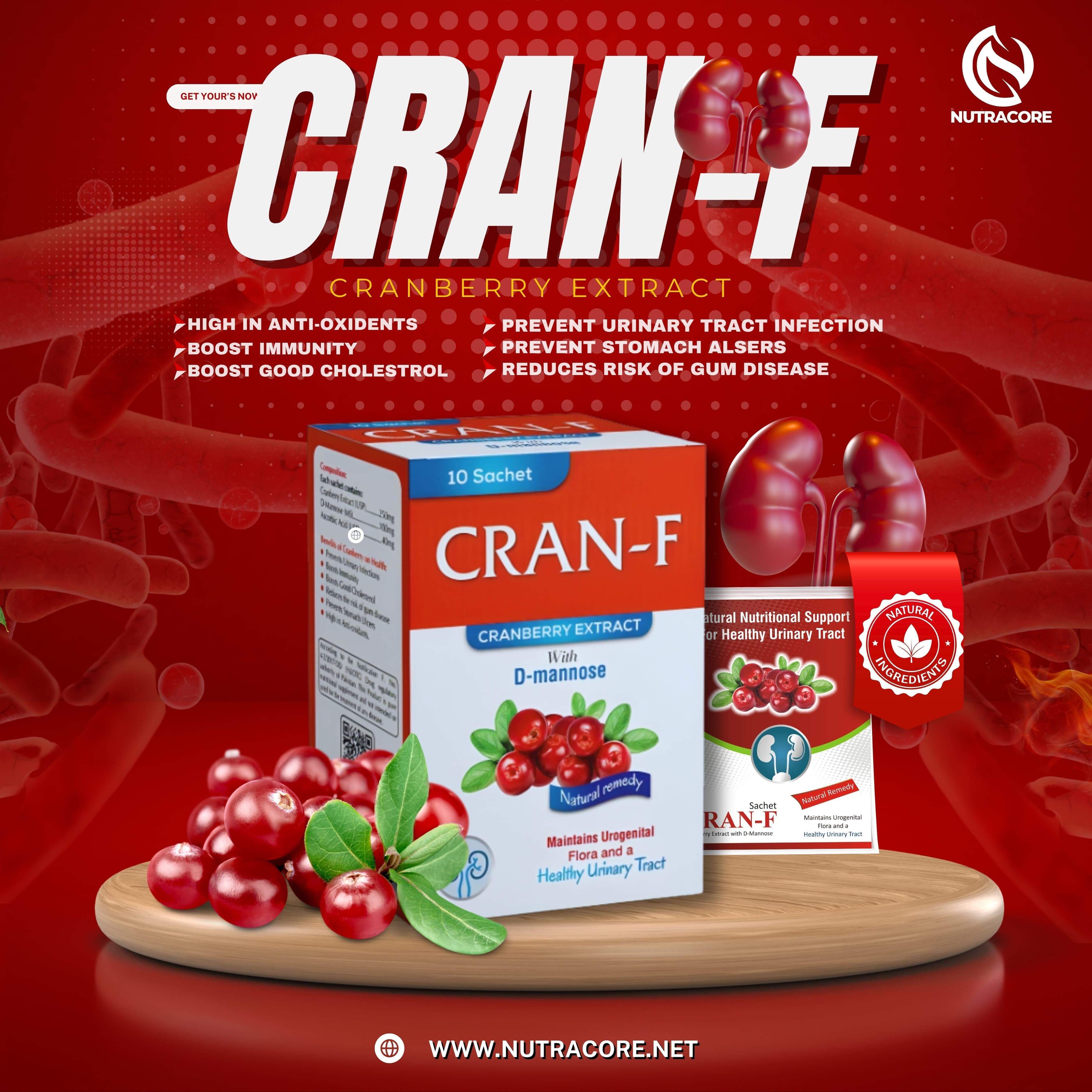 Mobile banner for product cran-f